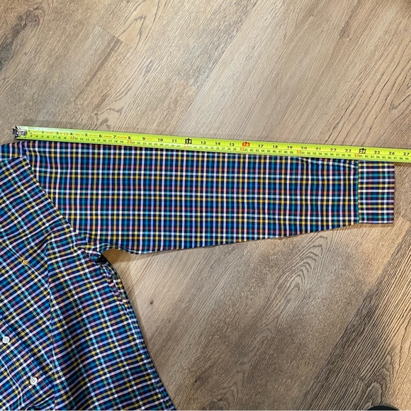 Brooks Brothers Men’s Shirt Medium Supima Cotton Plaid Long Sleeve Non-Iron - Picture 8 of 16